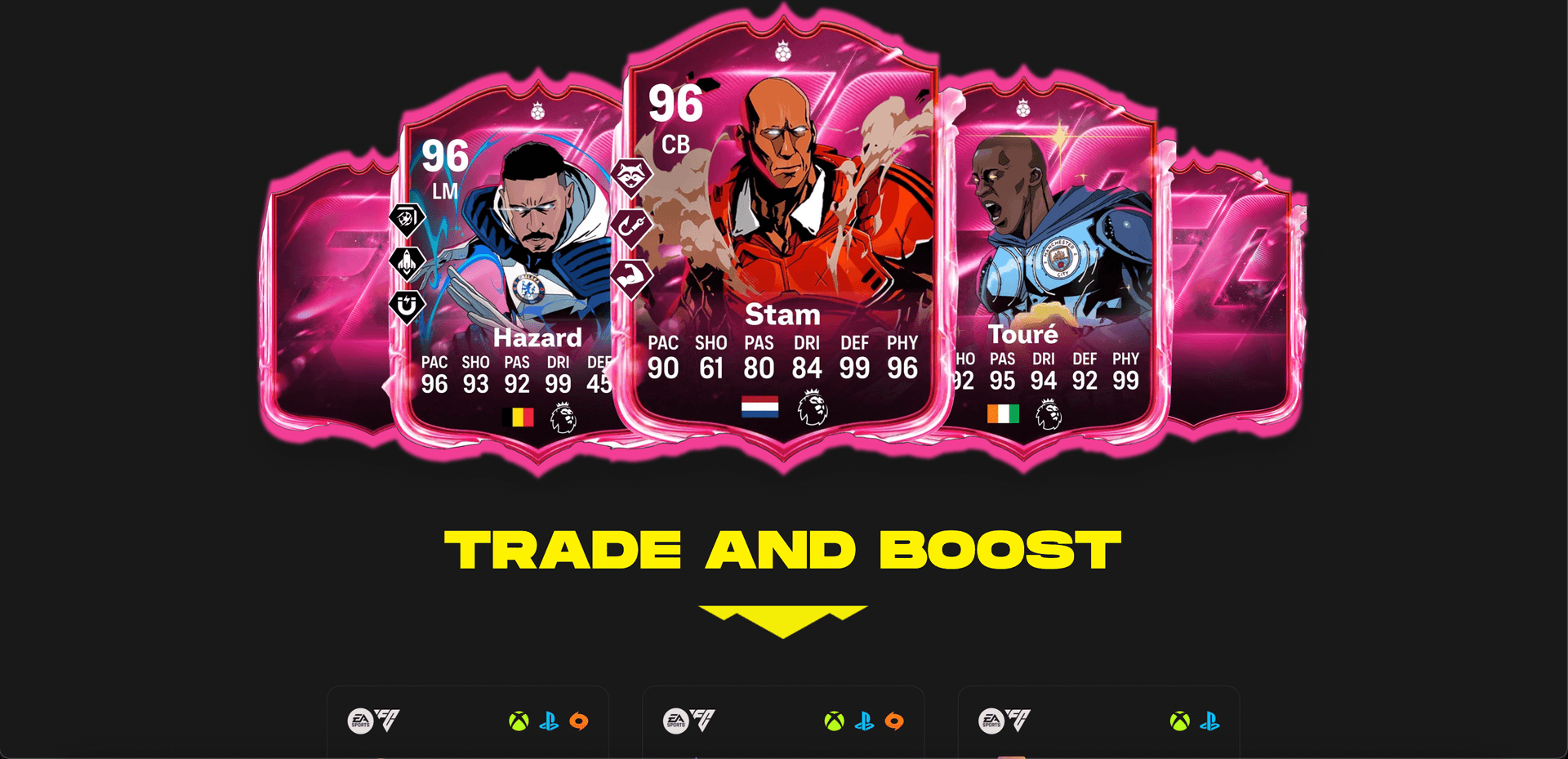 FutCoinSpot Trade Cards