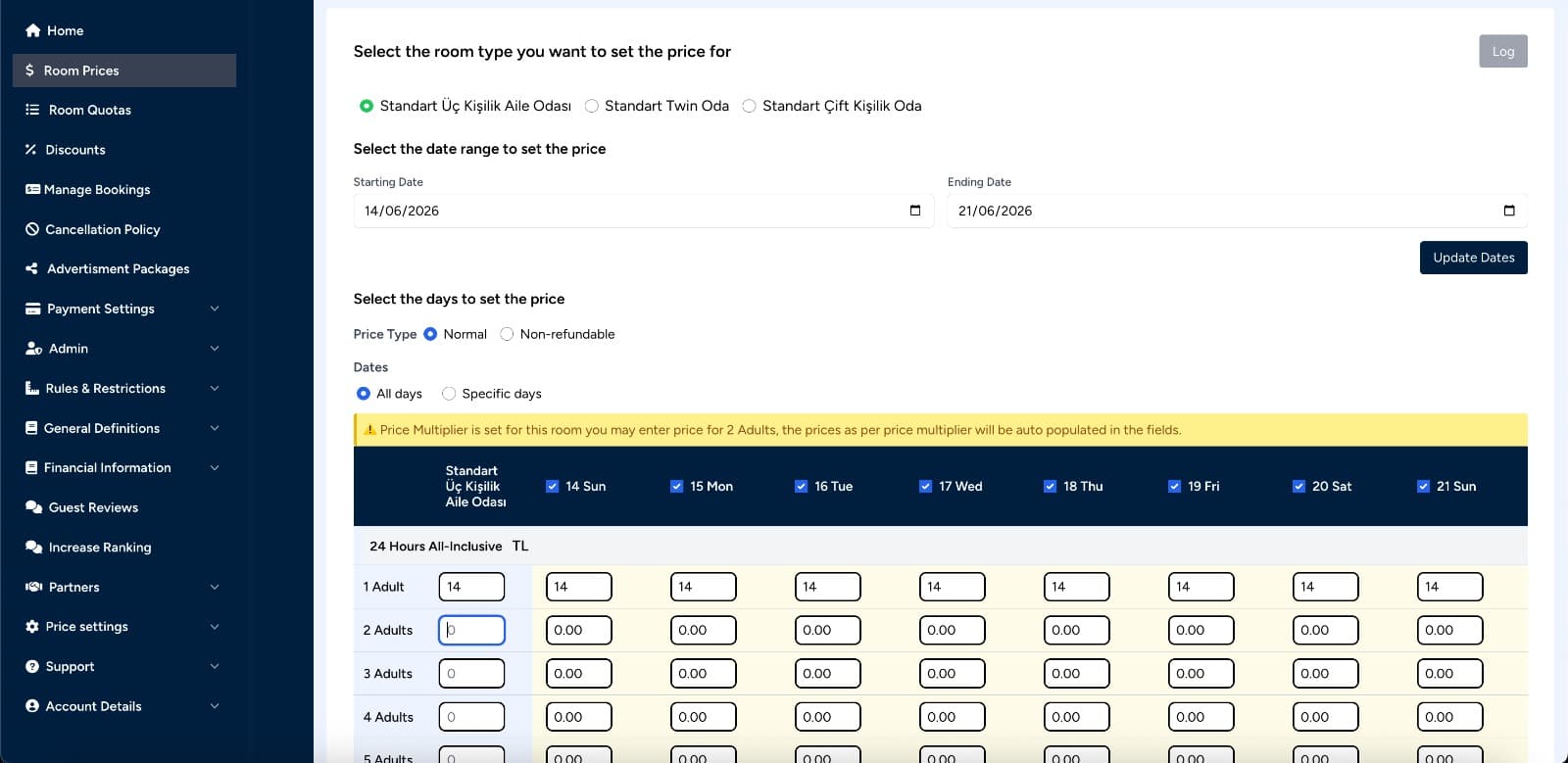 Admin Dashboard