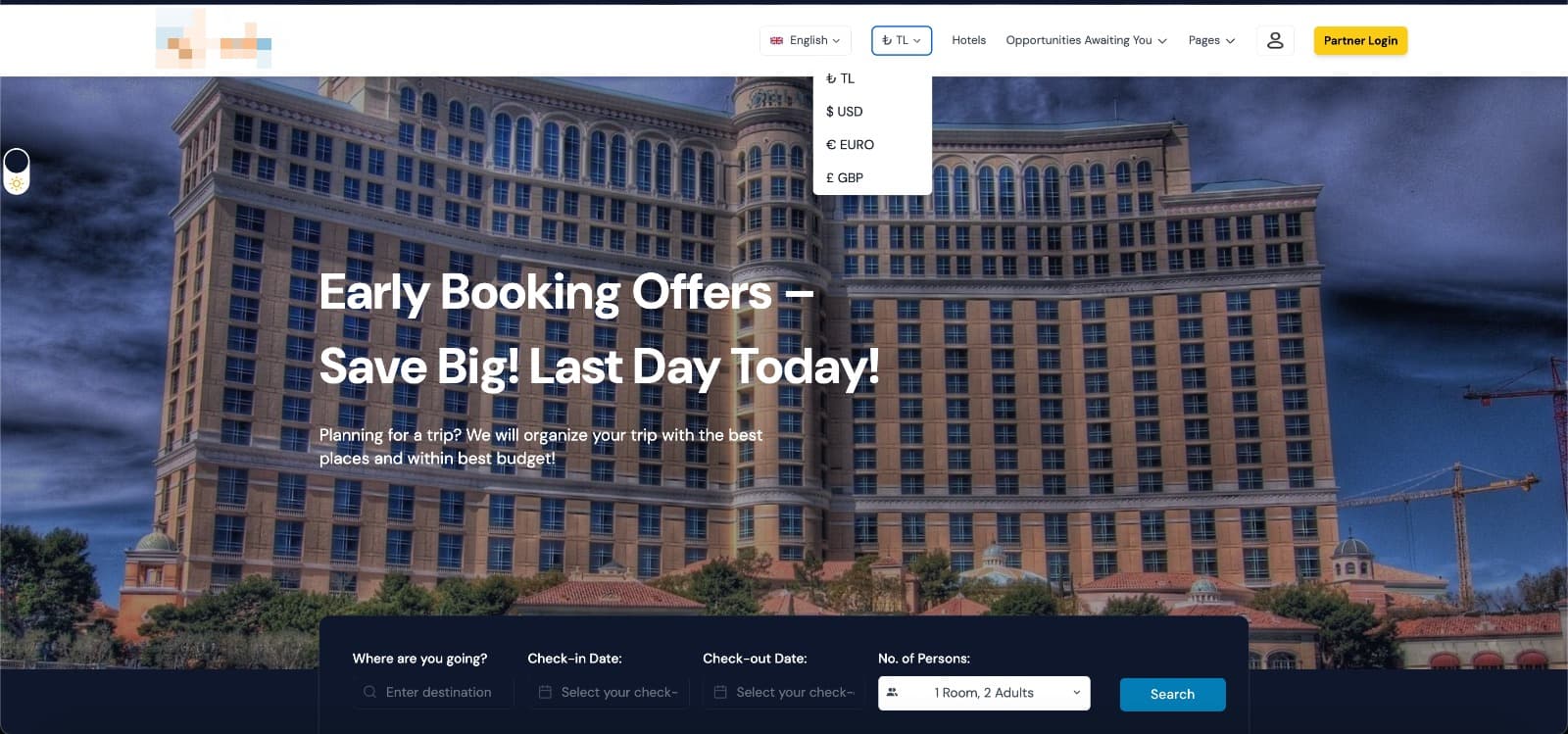 Booking and Checkout