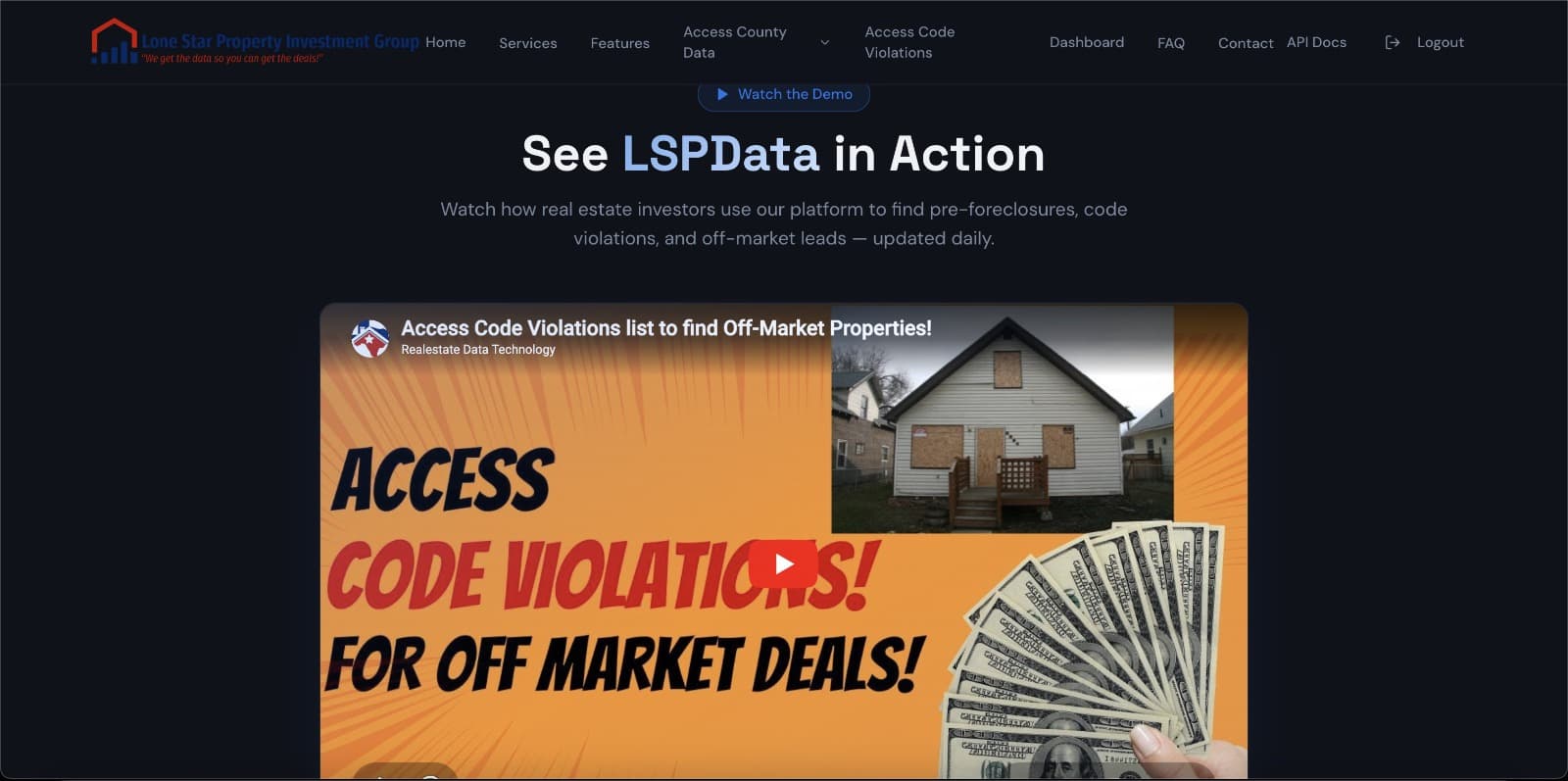 LSP Data Dashboard